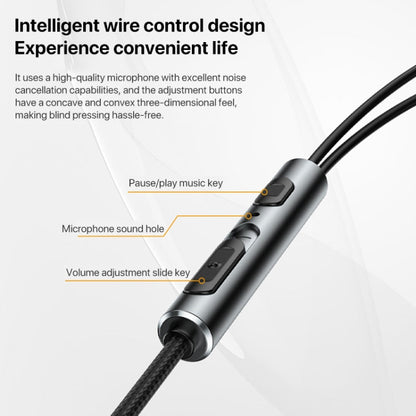 Yesido YH41 Type-C Plug Wired HiFi Sound Music Earphones with Mic