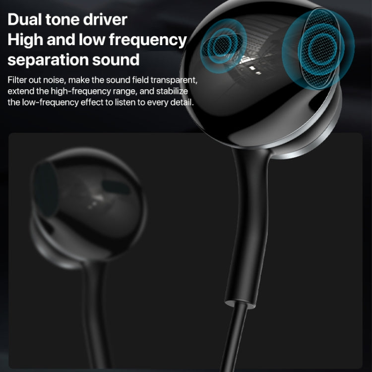 Yesido YH41 Type-C Plug Wired HiFi Sound Music Earphones with Mic