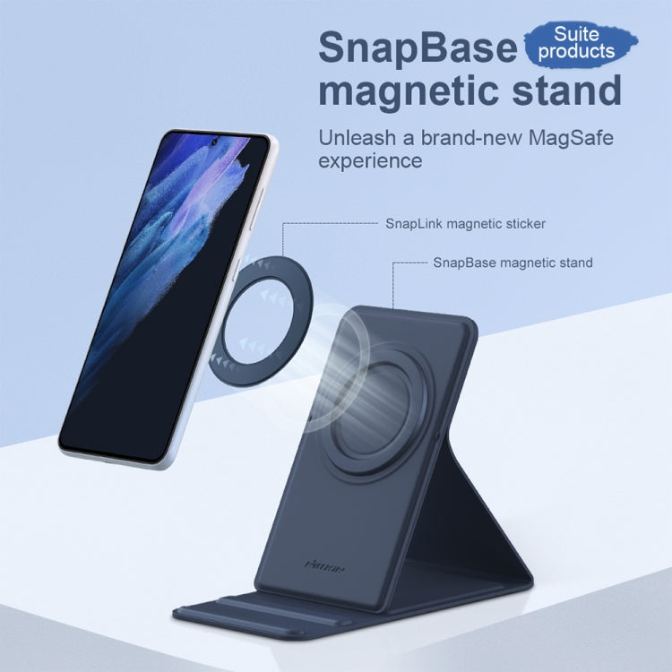NILLKIN Skin-friendly Version Magsafe Ring Magnetic Mobile Phone Holder Set(Black)