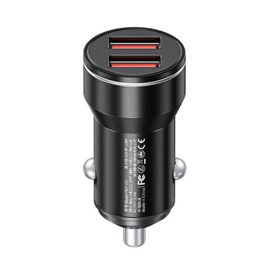 WK WP-C43 Staroad Series 15W Dual USB Car Charger (Black)