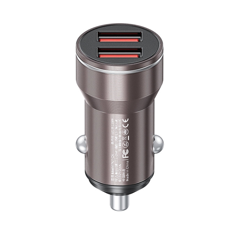 Chargeur de voiture double USB 15 W WK WP-C43 Staroad Series (café)