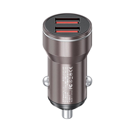 Chargeur de voiture double USB 15 W WK WP-C43 Staroad Series (café)
