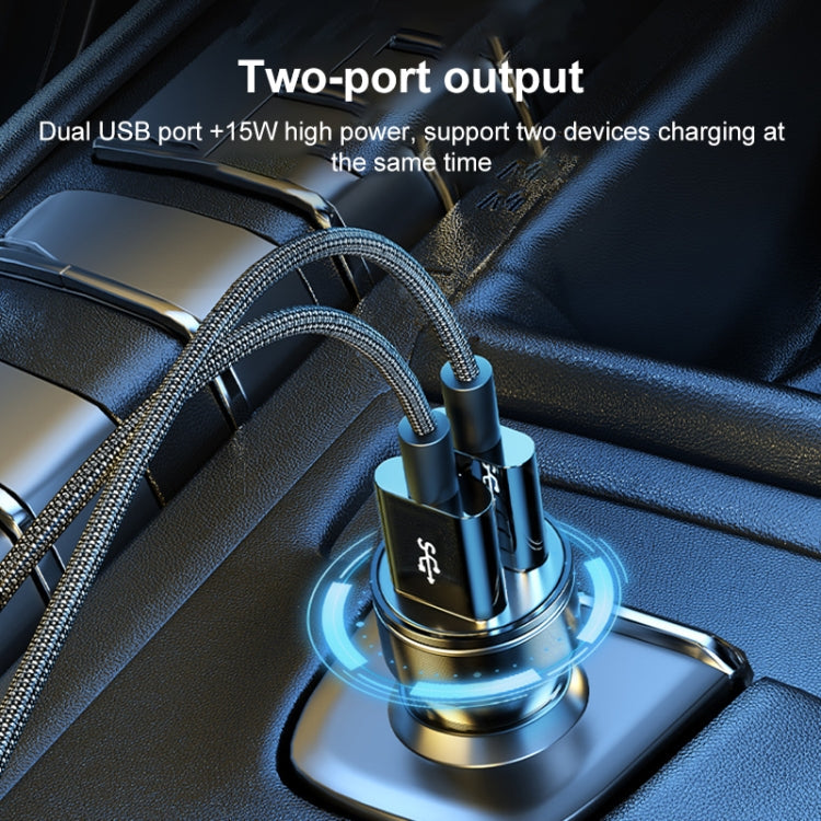 Chargeur de voiture double USB 15 W WK WP-C43 Staroad Series (café)