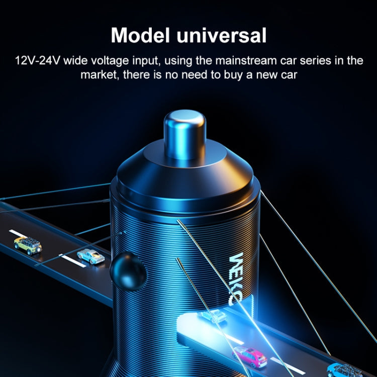Chargeur de voiture double USB 15 W WK WP-C43 Staroad Series (café)