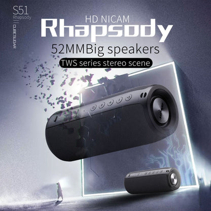 ZEALOT S51 Portable Stereo Bluetooth Speaker with Built-in Mic, Support Hands-Free Call & TF Card & AUX (Camouflage)