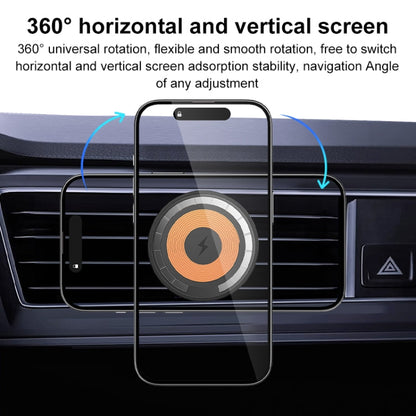 wlons Air Outlet Transparent Magnetic Wireless Charging Car Holder
