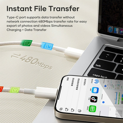 ROCK Z20 1m PD60W USB-C / Type-C to USB-C / Type-C Fast Charging Data Cable