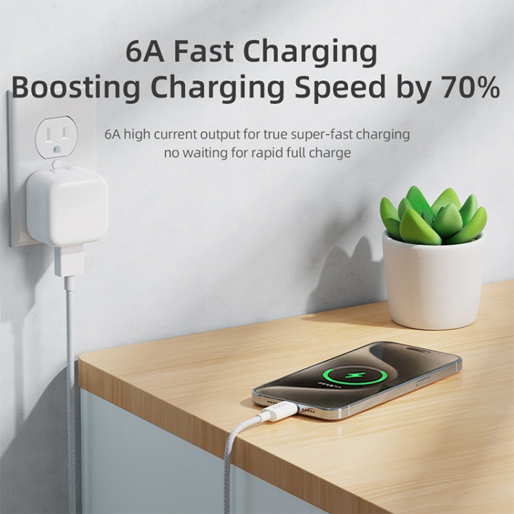 ROCK Z20 1m 6A USB to USB-C / Type-C Fast Charging Data Cable