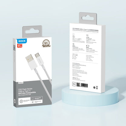 ROCK Z20 1m 6A USB to USB-C / Type-C Fast Charging Data Cable