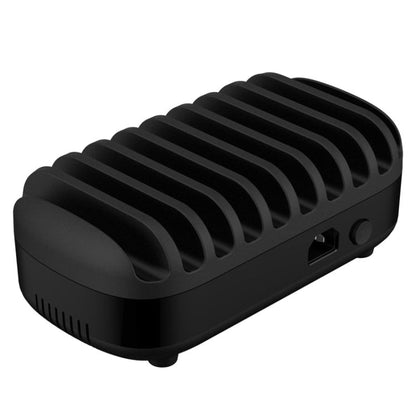Station de charge intelligente ORICO DUK-10P 120W à 10 ports USB avec support pour téléphone et tablette, prise AU (noir)