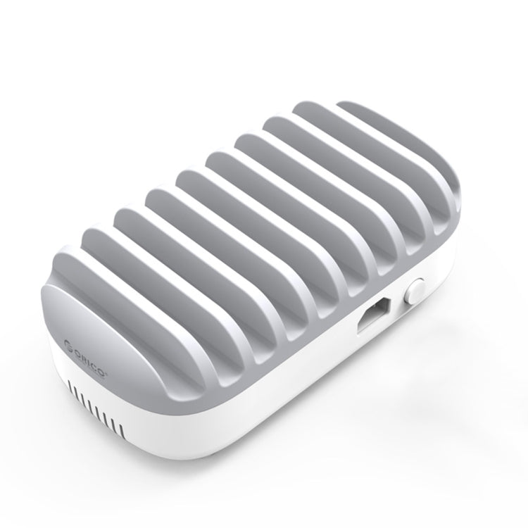 ORICO DUK-10P 120W 10 USB Ports Smart Charging Station with Phone & Tablet Stand, UK Plug(White)