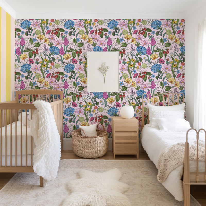 IN BLOOM - BALLET PINK WALLPAPER