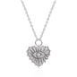 Ines Heart Eye Pendant Necklace | 925 Sterling Silver