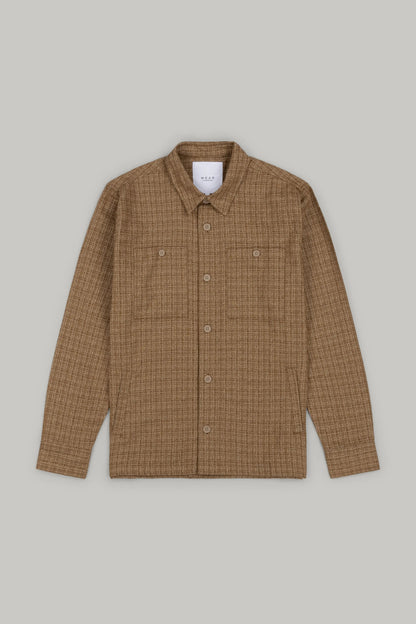 J Neo Cotton Overshirt Stone & Grey