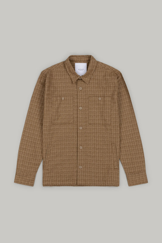 J Neo Cotton Overshirt Stone & Grey