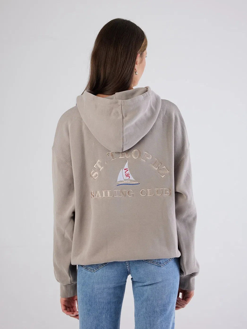 St Tropez Heavyweight Hoodie Beige