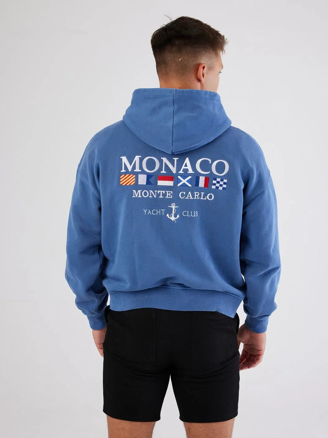 Monaco Heavyweight Hoodie Blue