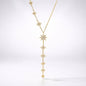 Juliet Star Burst Y Drop Necklace | 18K Gold Plated