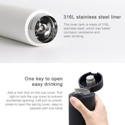 Original Xiaomi Mijia 480ML Insulation Vacuum Thermal Cup Water Bottle (White)