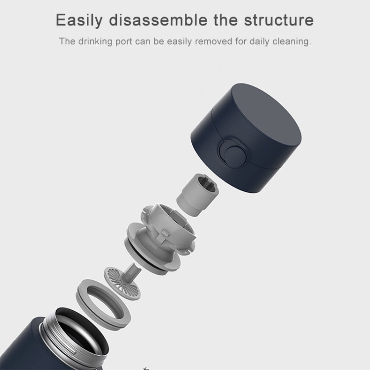 Original Xiaomi Mijia 480ML Insulation Vacuum Thermal Cup Water Bottle (White)