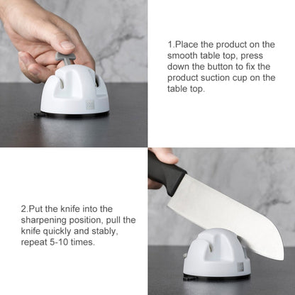 Mini affûteur de couteaux double roue Xiaomi Youpin Huohou (blanc)