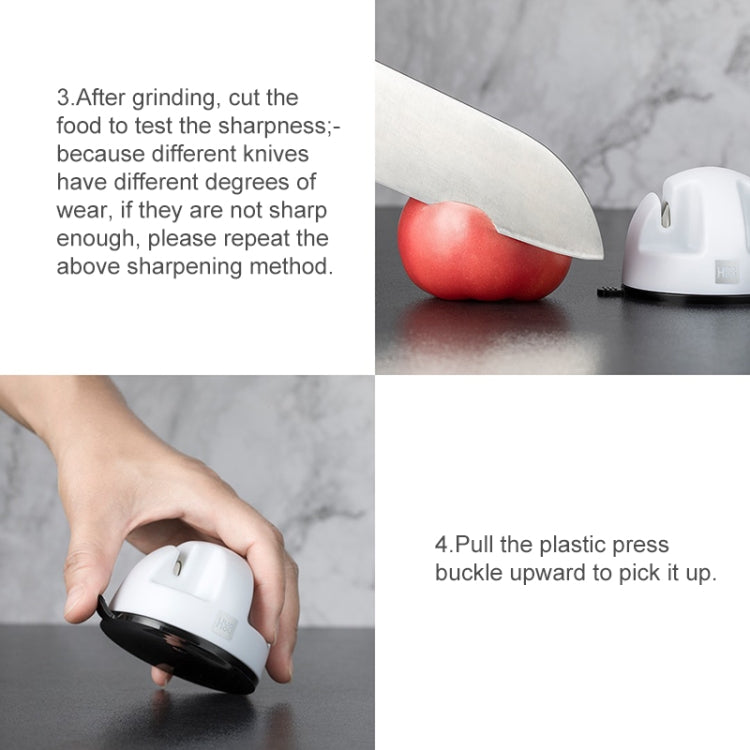 Mini affûteur de couteaux double roue Xiaomi Youpin Huohou (blanc)