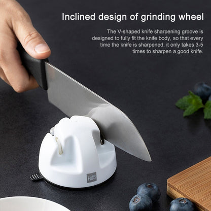 Mini affûteur de couteaux double roue Xiaomi Youpin Huohou (blanc)