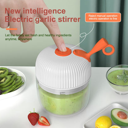 REMAX SL-BM03 Rechew Series Wireless Electric Garlic Stirrer Cordless Portable Food Processor (White)