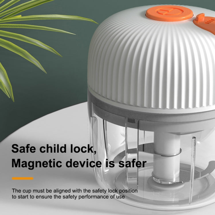 REMAX SL-BM03 Rechew Series Wireless Electric Garlic Stirrer Cordless Portable Food Processor (White)