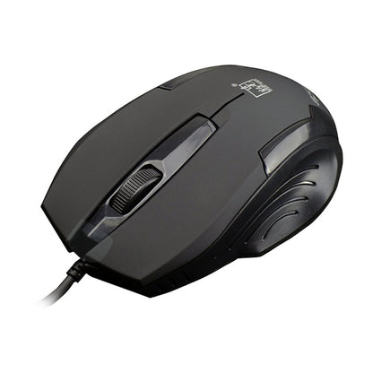 Souris optique filaire givrée Chasing Leopard 512G USB pour jeu, longueur : 1,3 m (noir)