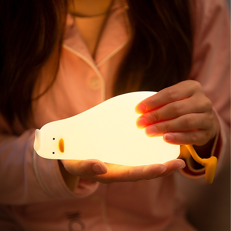 Duck Animal Silicone LED Night Light for Kids