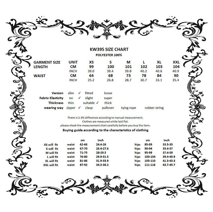 Dark in Love Gloria Floor-Length Corset Skirt