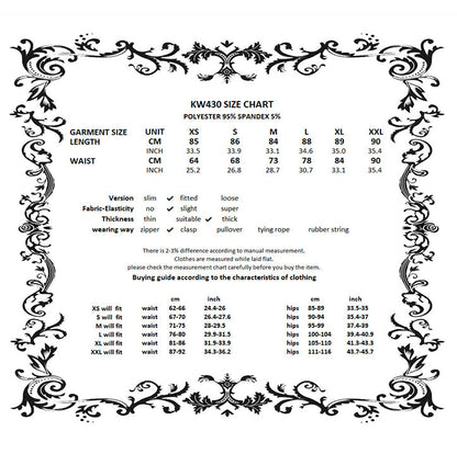 Dark in Love Punk Layered Pocket Cutout Belted Long Skirt
