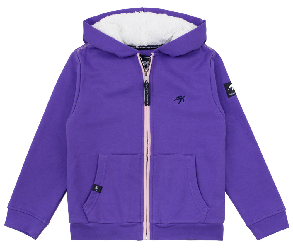 Polaire à capuche zippée Enfant Boatyard - Indigo Haze