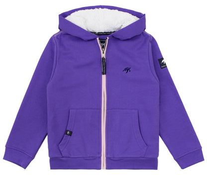 Polaire à capuche zippée Enfant Boatyard - Indigo Haze