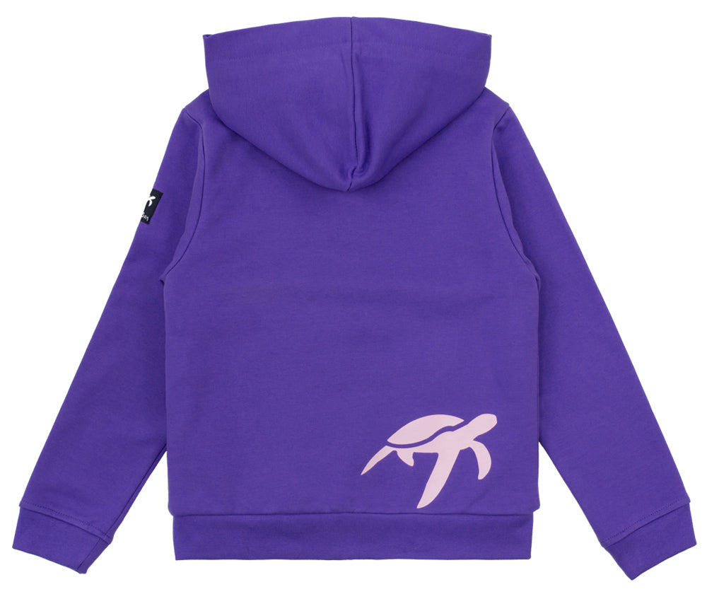 Polaire à capuche zippée Enfant Boatyard - Indigo Haze