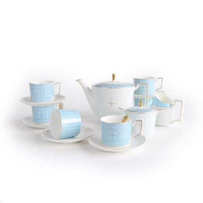 Azure Royale Imperial Bone China Tea Set