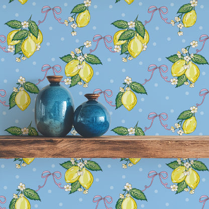 LEMON BLOSSOM WEDGWOOD WALLPAPER