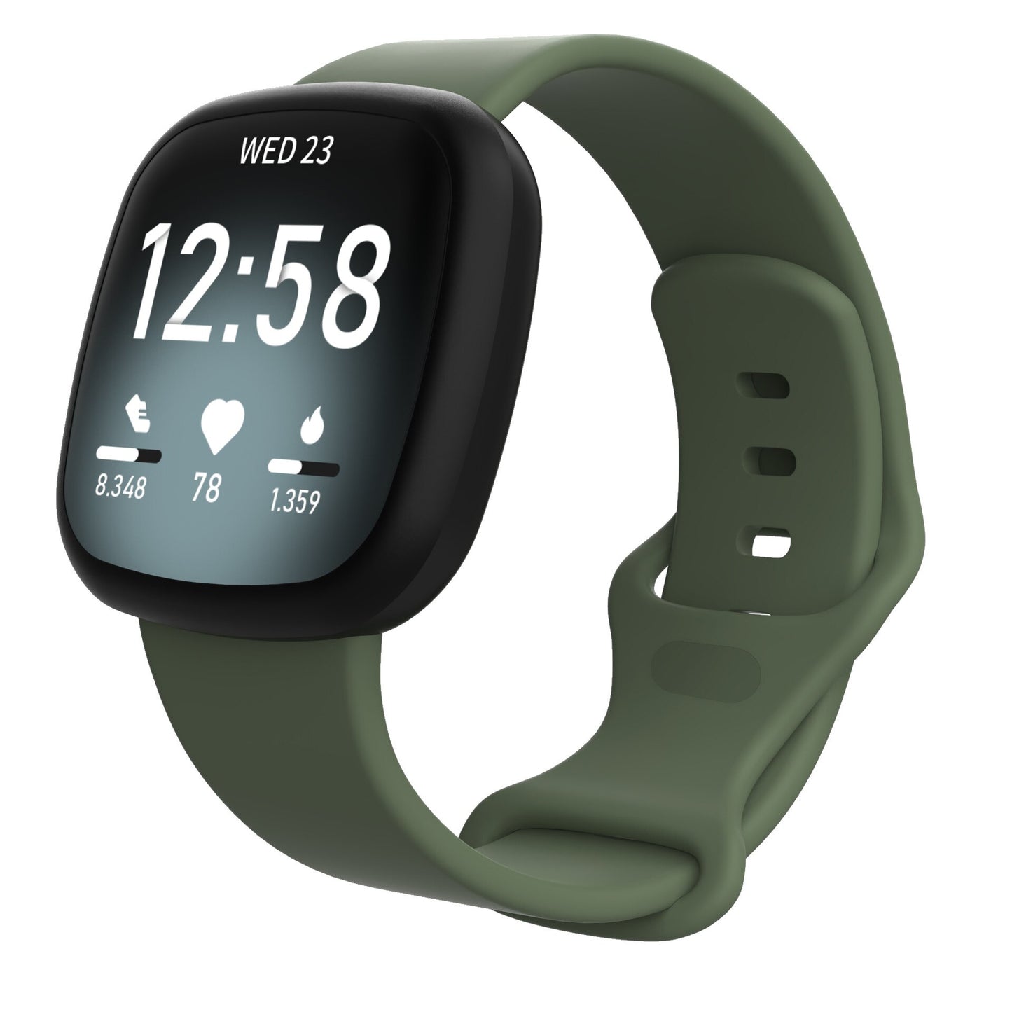 Fitbit Versa 3 Silicone Watch Strap