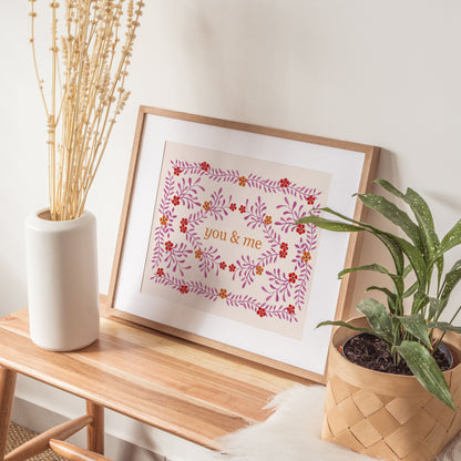 YOU & ME VINTAGE PRINT