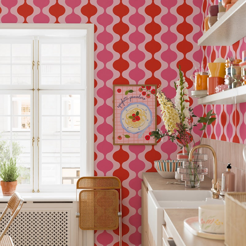 LAVA LAMP BOUDOIR WALLPAPER