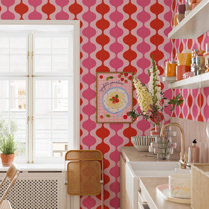 LAVA LAMP BOUDOIR WALLPAPER