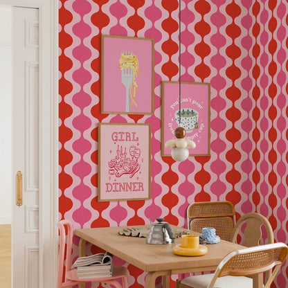 LAVA LAMP BOUDOIR WALLPAPER