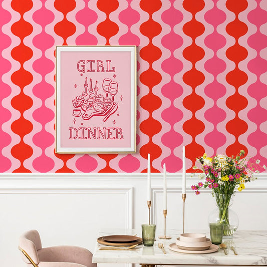 LAVA LAMP BOUDOIR WALLPAPER