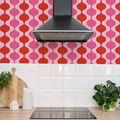 LAVA LAMP BOUDOIR WALLPAPER