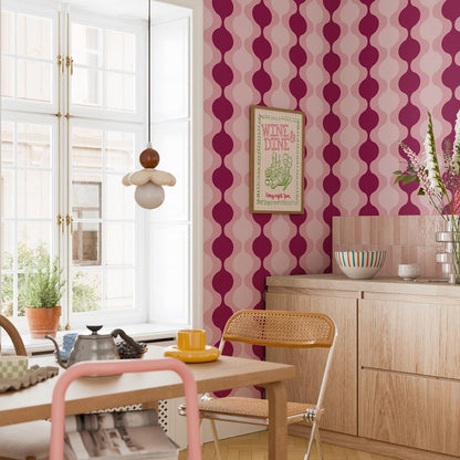 LAVA LAMP BURGUNDY PINK WALLPAPER