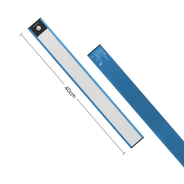 40cm Original Xiaomi Youpin YEELIGHT LED Smart Human Motion Sensor Light Bar Rechargeable Wardrobe Cabinet Corridor Wall Lamps(Blue)
