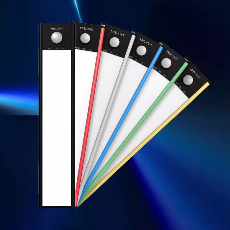 40cm Original Xiaomi Youpin YEELIGHT LED Smart Human Motion Sensor Light Bar Rechargeable Wardrobe Cabinet Corridor Wall Lamps(Black)