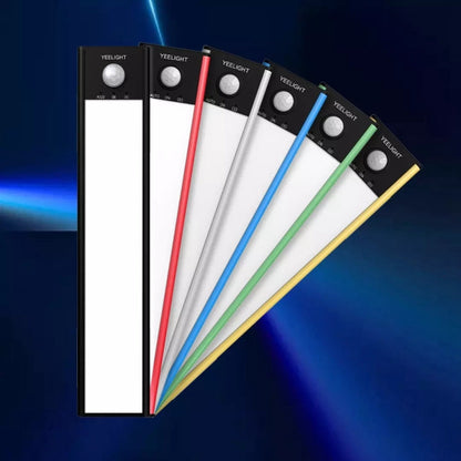 40cm Original Xiaomi Youpin YEELIGHT LED Smart Human Motion Sensor Light Bar Rechargeable Wardrobe Cabinet Corridor Wall Lamps(Black)