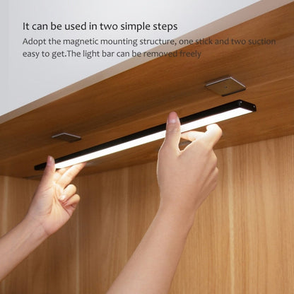 Barre lumineuse LED à détecteur de mouvement intelligent 40 cm Original Xiaomi Youpin YEELIGHT, rechargeable, pour armoire, placard, couloir (argent)